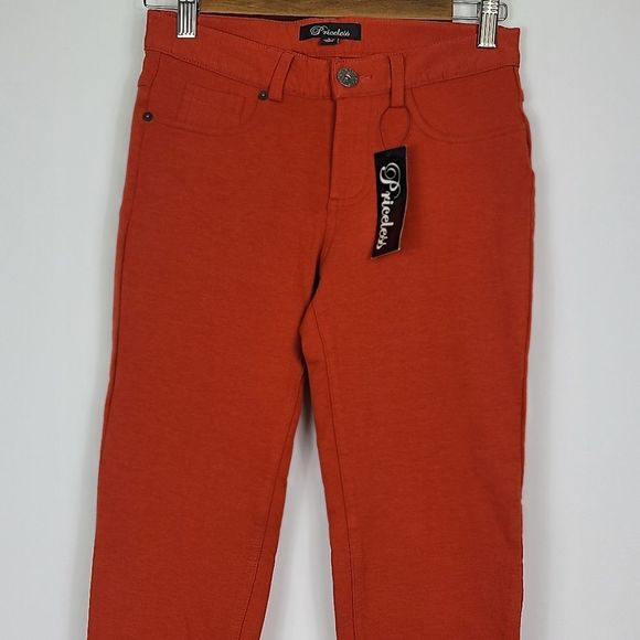 Priceless Skinny Pant Large Terracotta Stretchy Jegging Comfy Soft NWT - Picture 3 of 14
